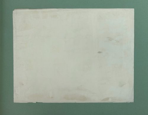 A 1930s architectural elevation drawing depicting a classical three-arched porte-cochere on paper with grey watercolour washes. View VI