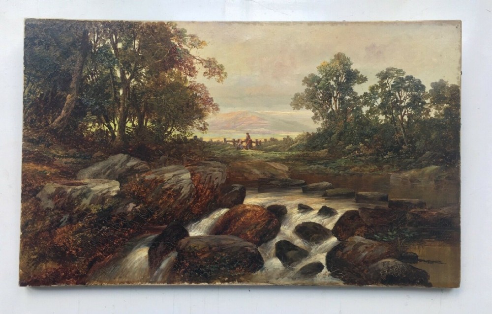 Frederick T Sibley Signed Original Antique Oil Painting Betws-y-Coed North Wales