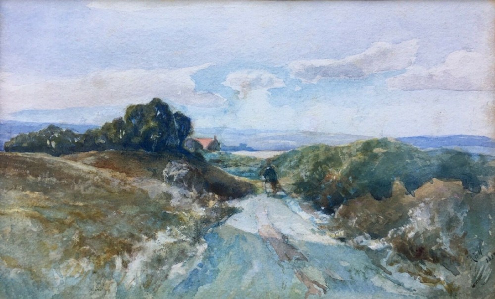 ROBERT BUCHAN NISBET Scottish 1857-1942, Original Watercolour Landscape Painting