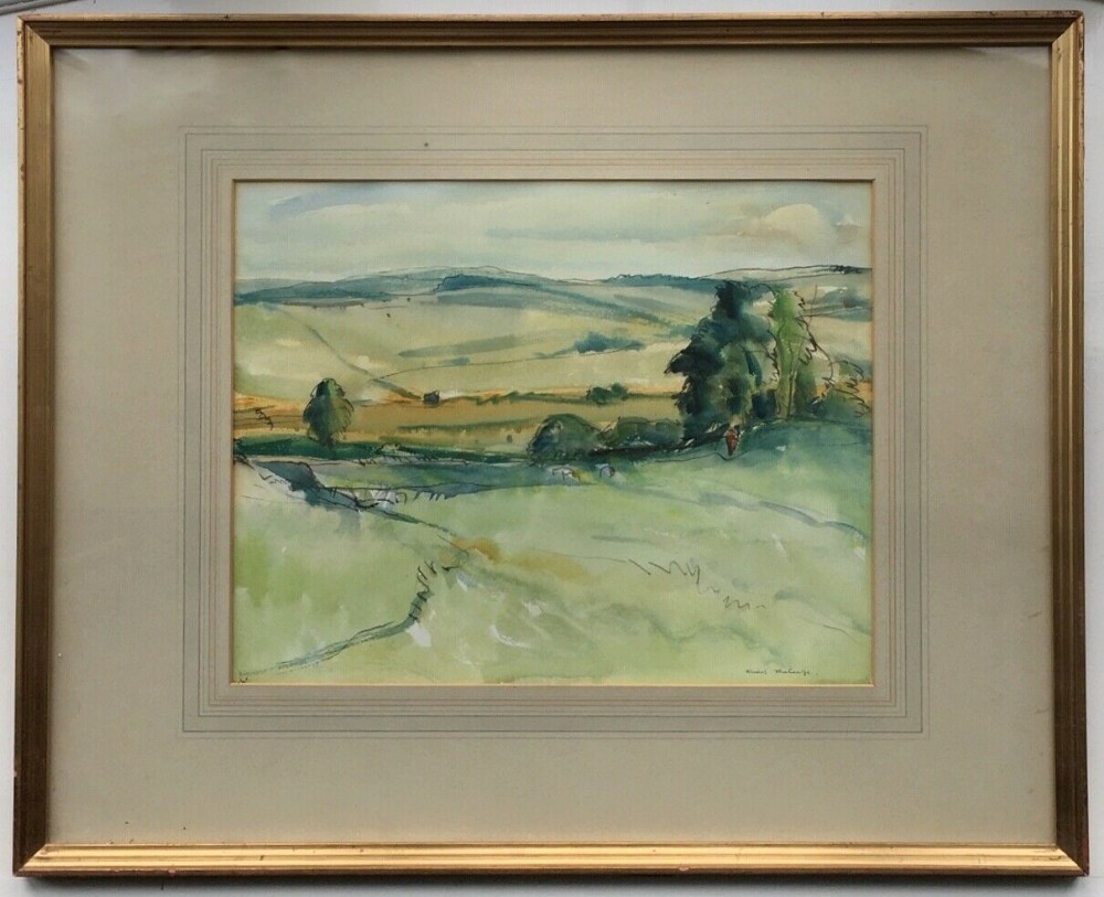 MURIEL METCALFE (m. Fred Lawson) Original 20th Century Watercolour Painting 