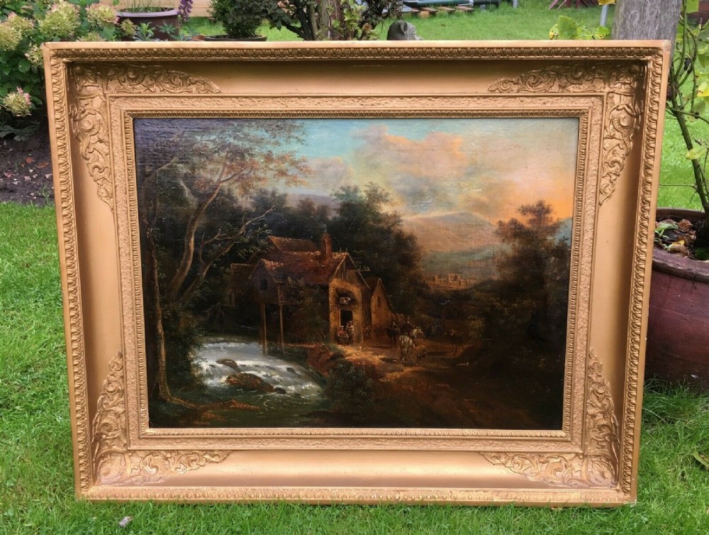 Manner of Nicolaes Molenaer Antique Original Dutch School Framed Oil Painting