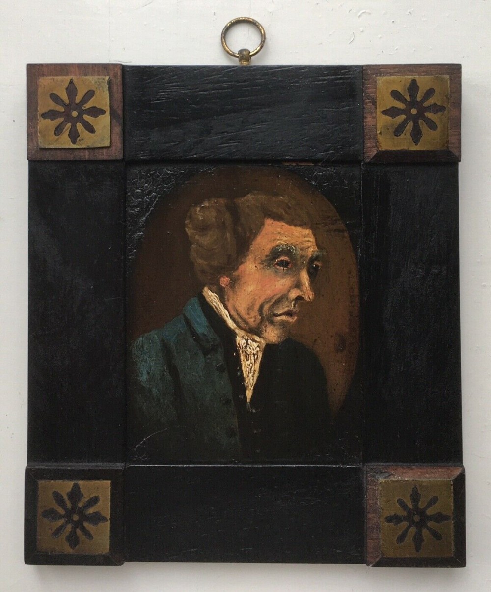 Portrait English Gentleman Whickham Parish Clerk County Durham Original Antique Oil Painting