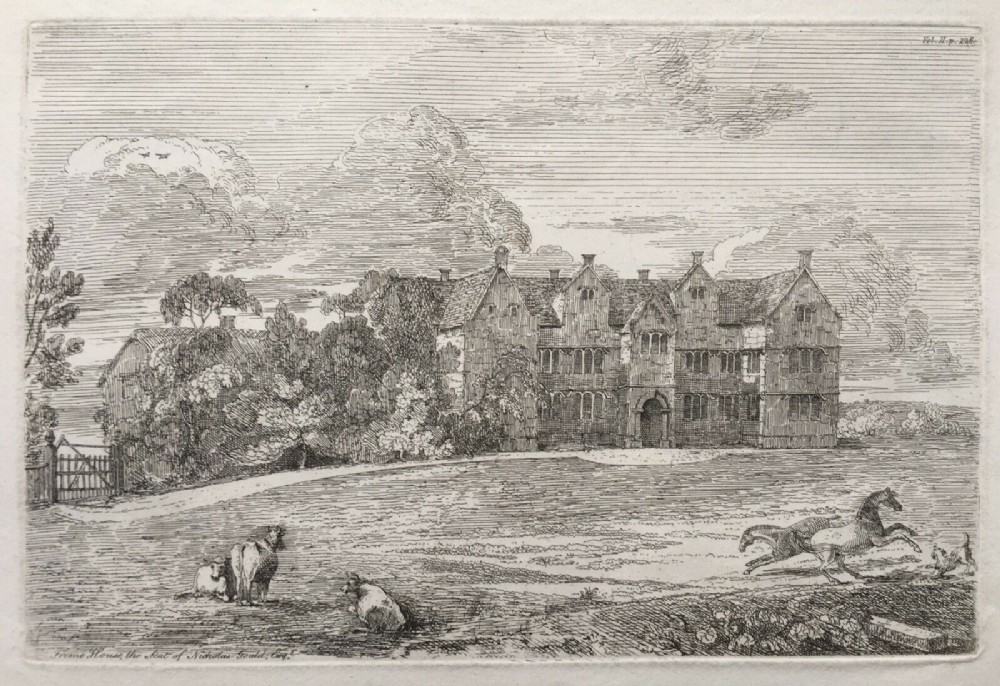 J B Knight RARE Antique Original Early c19th Etching Engraving 