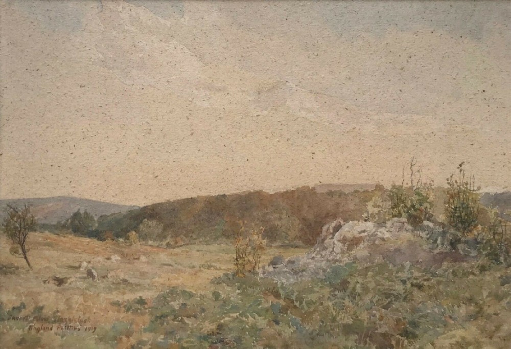 Elaine Ragland Phillips (Daughter of John Atkinson Grimshaw) Original English Antique Watercolour Painting, Hazelslack Cumbria