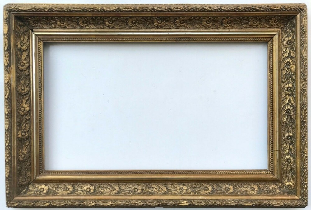 RECLAIMED ANTIQUE PICTURE FRAME Free UK P&P Fit Image (Rebate) 43x26 cm ref 1077