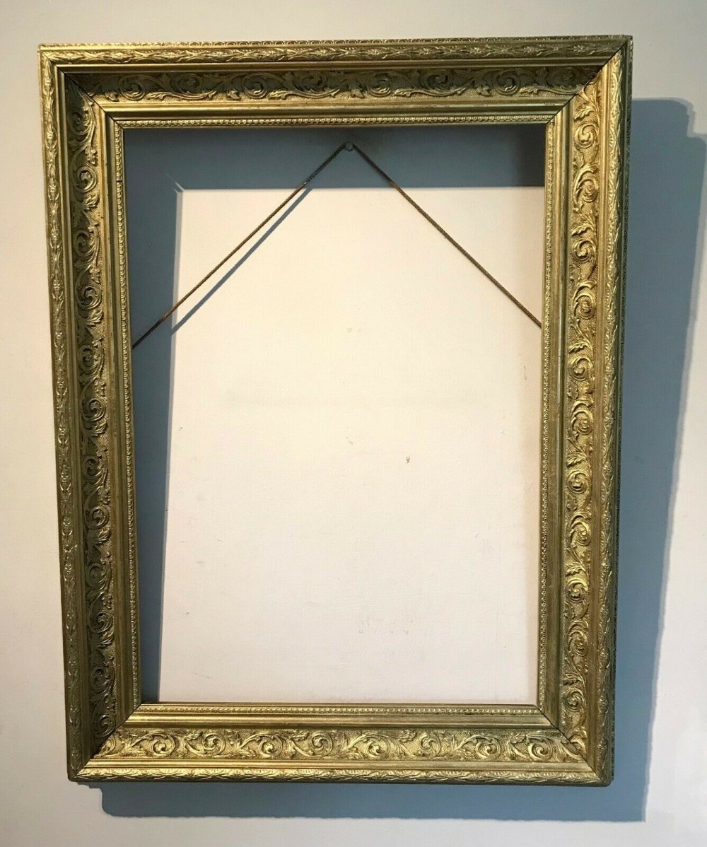 RECLAIMED ANTIQUE PICTURE FRAME Free UK P&P To Fit Canvas Size (Rebate) 54 x 38 cm ref 1078