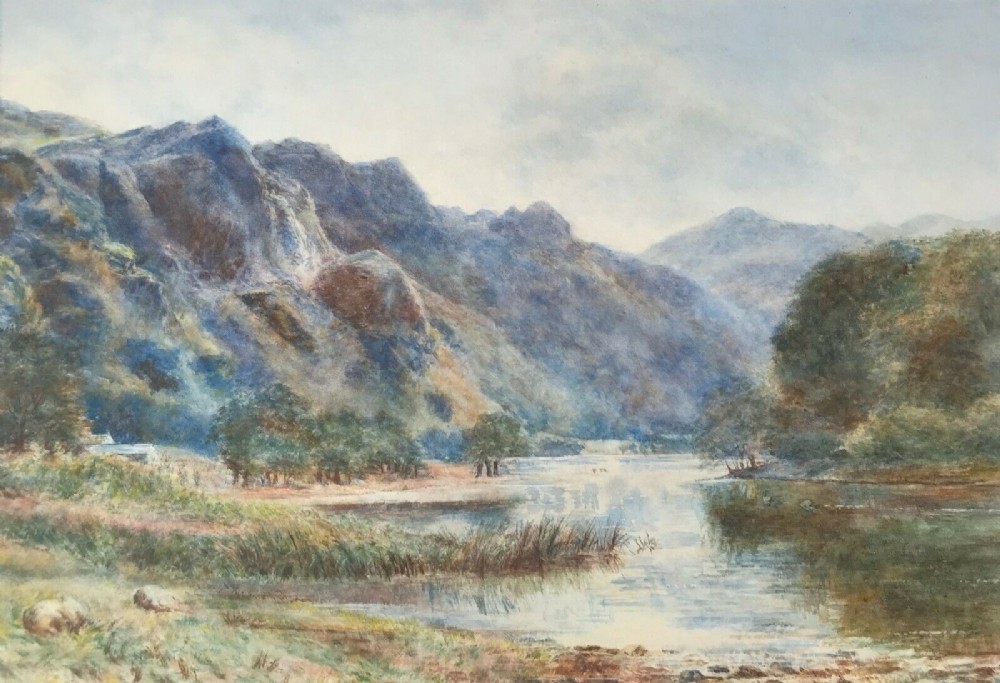 After Henry Albert Hartland Lledr Valley Wales Antique Watercolour Painting