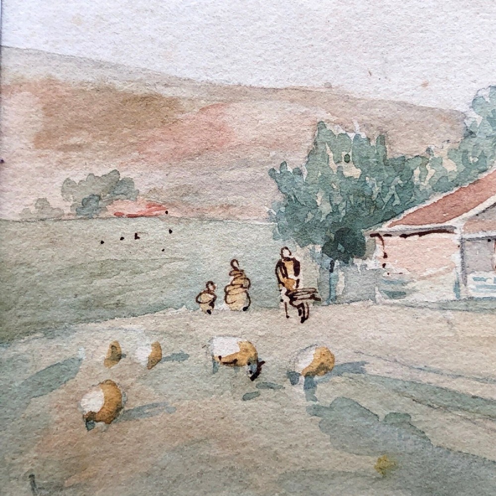 Signed Original 19th Century Antique Watercolour Painting Victorian ...