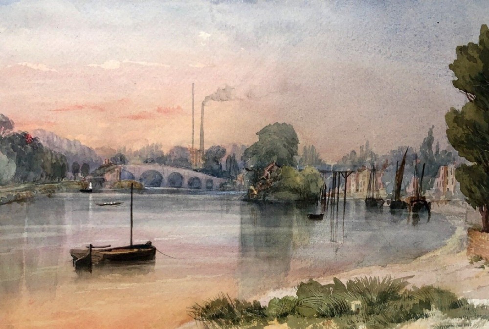 William Gray 1855 Original 19th Century Antique Watercolour Painting 