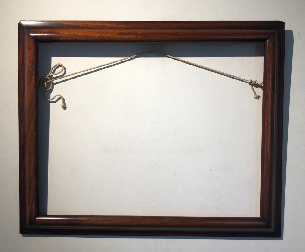 Original mid 19th Century Antique Mahogany Wooden Picture Painting Art Frame Rebate Size 53 x 41 cm 