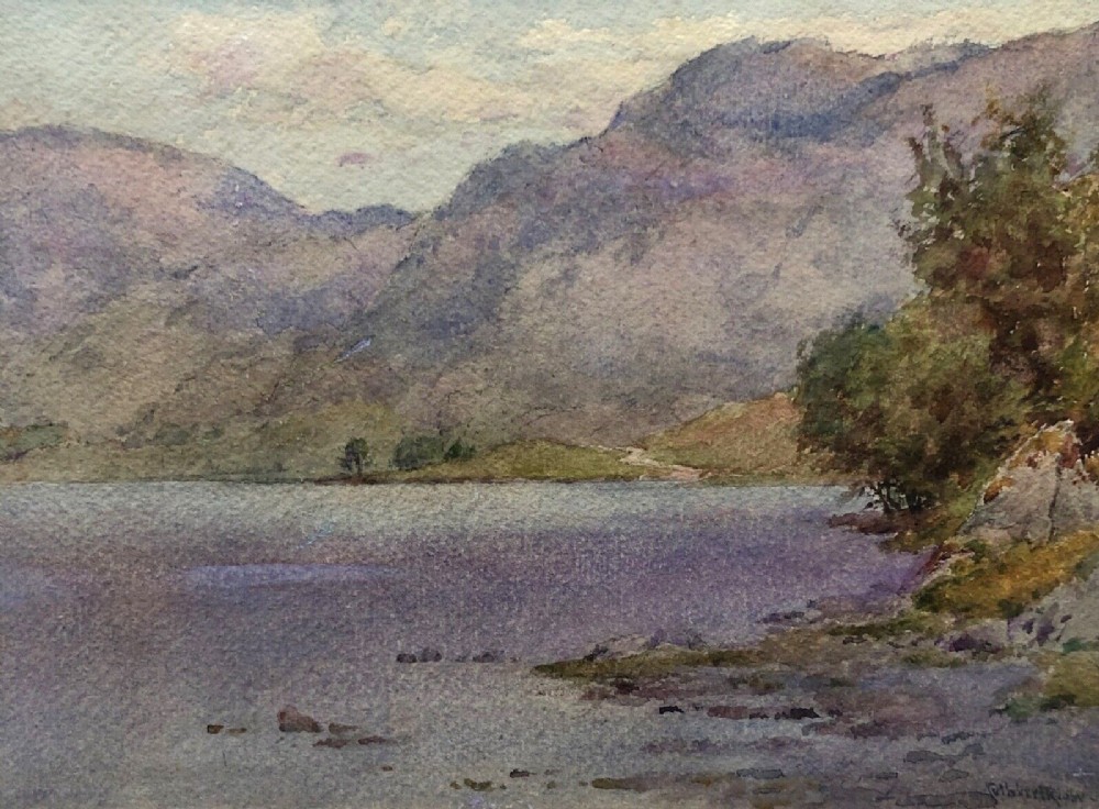 Cuthbert Rigby Signed Original 19th Century Antique Watercolour Painting 