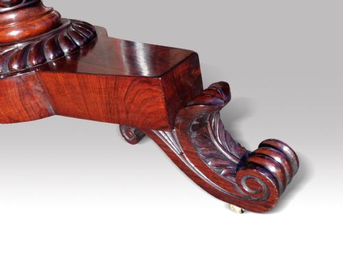WILLIAM IV ROSEWOOD LIBRARY TABLE - ADDITIONAL PHOTO 1