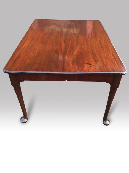 A GOOD 19TH C MAHOGANY GEORGIAN STYLE DINING OR CENTER TABLE - ADDITIONAL PHOTO 1
