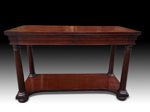 a fine william iv plum pudding mahogany console table - CATEGORY: ANTIQUE TABLES - DATED 1800