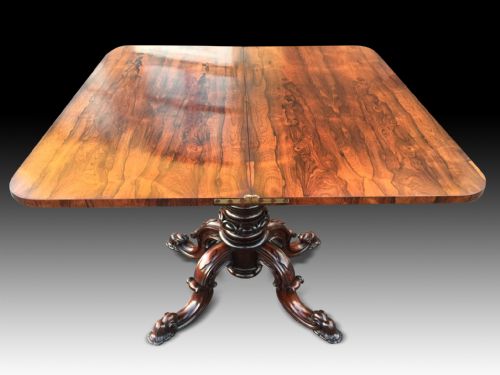 FINE WILLIAM ROSEWOOD TOL TEA TABLE - ADDITIONAL PHOTO 1
