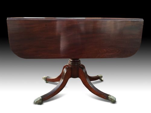 REGENCY MAHOGANY DROP LEAF SOFA TABLE - ADDITIONAL PHOTO 1