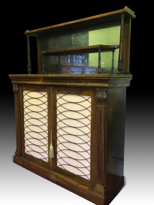 a very fine quality regency rosewood chiffonier - CATEGORY: ANTIQUE SIDEBOARDS - DATED 1800