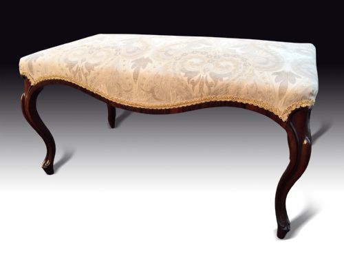 A FINE EARLY VICTORIAN ROSEWOOD STOOL - ADDITIONAL PHOTO 2
