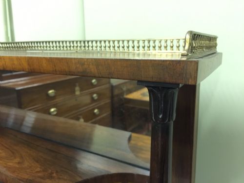 A VERY FINE QUALITY REGENCY ROSEWOOD CHIFFONIER - ADDITIONAL PHOTO 2