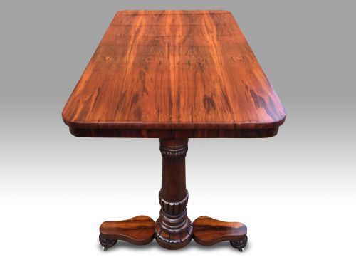 SUPERB QUALITY GONCALO ALVES LIBRARY TABLE ATTRIBUTED TO GILLOWS - ADDITIONAL PHOTO 2