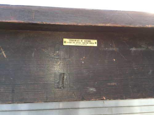 A FINE WILLIAM IV PLUM PUDDING MAHOGANY CONSOLE TABLE - ADDITIONAL PHOTO 6