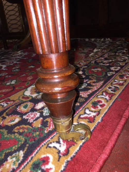 MAHOGANY WRITING OR DRESSING TABLE ATTRIBUTED TO GILLOWS STAMPED BY M WILSON 68 GREAT QUEEN STREET LONDON - ADDITIONAL PHOTO 7