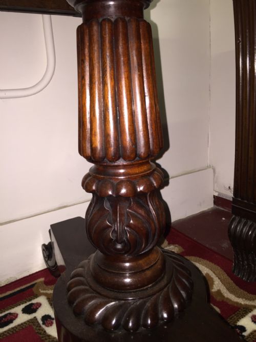 WILLIAM IV ROSEWOOD LIBRARY TABLE - ADDITIONAL PHOTO 4