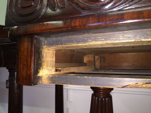 WILLIAM IV ROSEWOOD LIBRARY TABLE - ADDITIONAL PHOTO 8