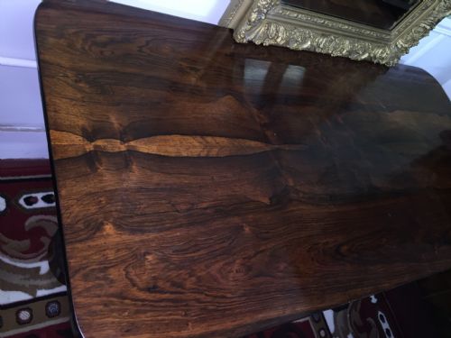 WILLIAM IV ROSEWOOD LIBRARY TABLE - ADDITIONAL PHOTO 9