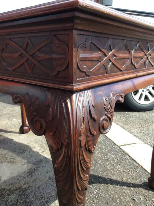 SUPERB IRISH MAHOGANY CENTRE TABLE - ADDITIONAL PHOTO 1