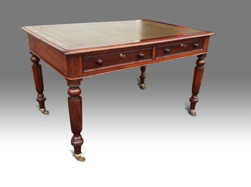 a fine william iv mahogany writing table - CATEGORY: ANTIQUE DESKS - DATED GEORGIAN