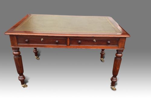 A FINE WILLIAM IV MAHOGANY WRITING TABLE - ADDITIONAL PHOTO 1