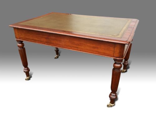A FINE WILLIAM IV MAHOGANY WRITING TABLE - ADDITIONAL PHOTO 3