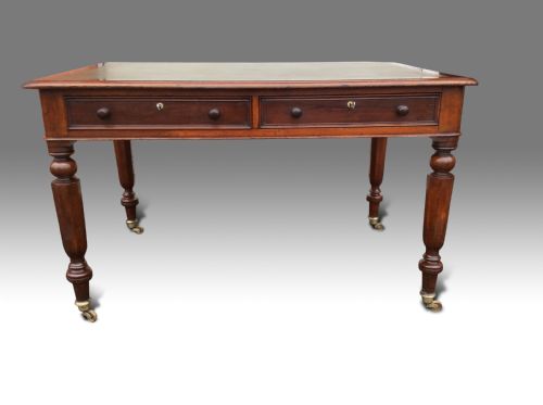 A FINE WILLIAM IV MAHOGANY WRITING TABLE - ADDITIONAL PHOTO 5