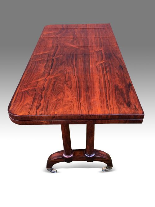 A FINE REGENCY ROSEWOOD CARD OR GAMES TABLE - ADDITIONAL PHOTO 5