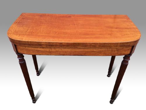 a fine george iii mahogany tol card table - CATEGORY: ANTIQUE TABLES - DATED GEORGIAN