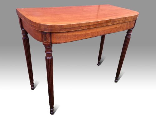 A FINE GEORGE III MAHOGANY TOL CARD TABLE - ADDITIONAL PHOTO 3