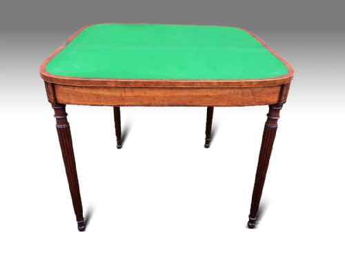 A FINE GEORGE III MAHOGANY TOL CARD TABLE - ADDITIONAL PHOTO 5