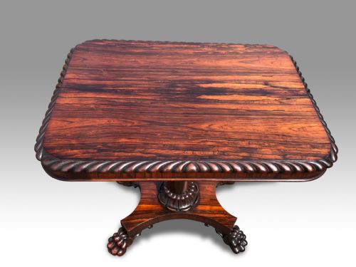 A SUPERB REGENCY ROSEWOOD OCCASIONAL TABLE IN THE MANNER OF GILLOWS - ADDITIONAL PHOTO 1