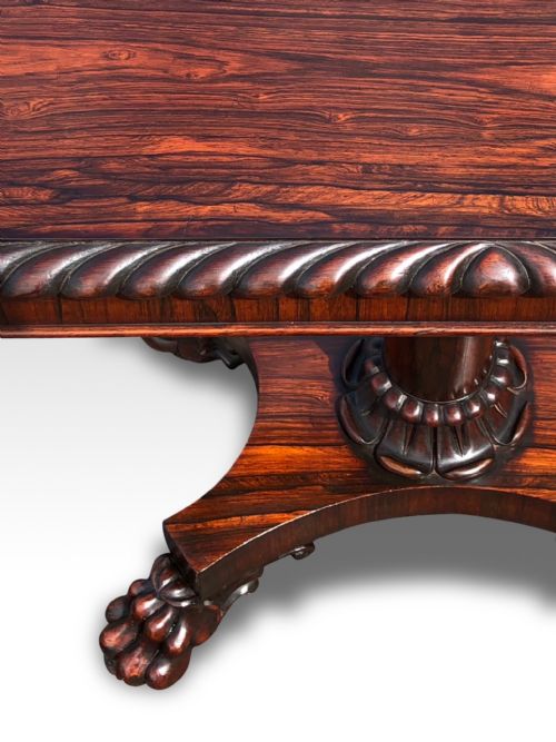 A SUPERB REGENCY ROSEWOOD OCCASIONAL TABLE IN THE MANNER OF GILLOWS - ADDITIONAL PHOTO 2