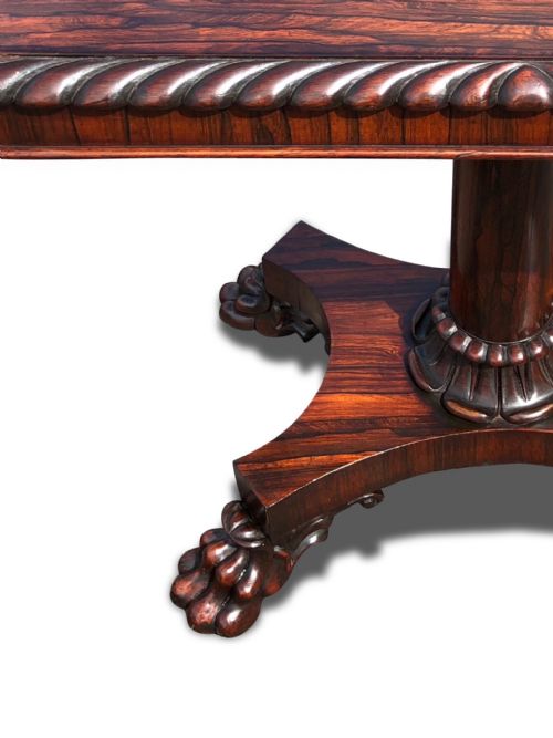 A SUPERB REGENCY ROSEWOOD OCCASIONAL TABLE IN THE MANNER OF GILLOWS - ADDITIONAL PHOTO 5