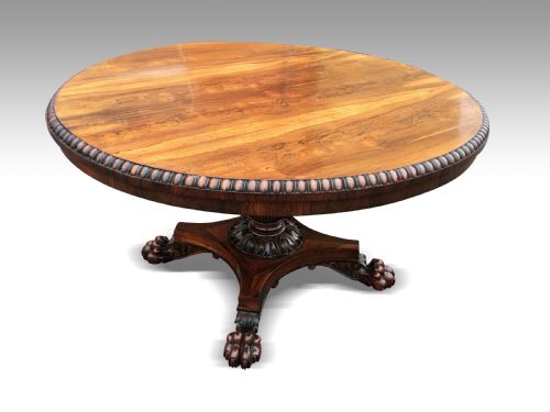 an exquisite regency rosewood centre table in the manner off trotters edindurgh - CATEGORY: ANTIQUE TABLES - DATED REGENCY
