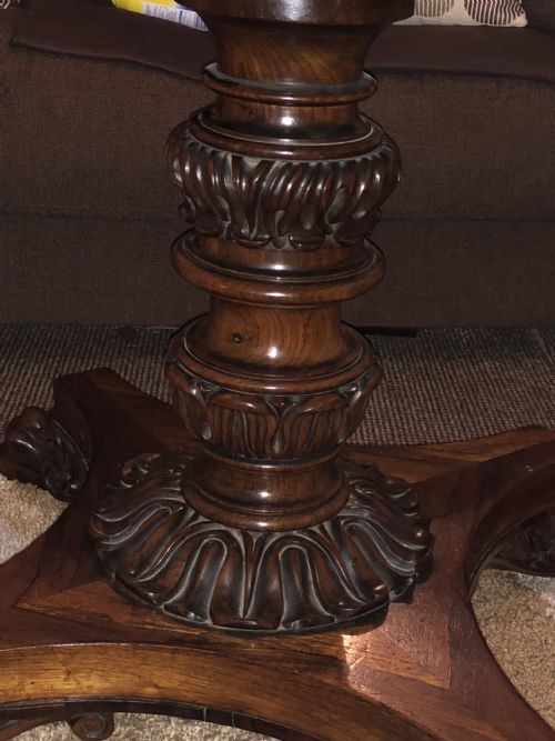 AN EXQUISITE REGENCY ROSEWOOD CENTRE TABLE IN THE MANNER OFF TROTTERS EDINDURGH - ADDITIONAL PHOTO 3