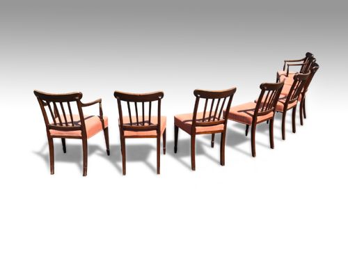 A WONDERFUL VERY HANDSOME SET 62 GEORGE III SHERATON MAHOGANY DINING CHAIRS - ADDITIONAL PHOTO 2