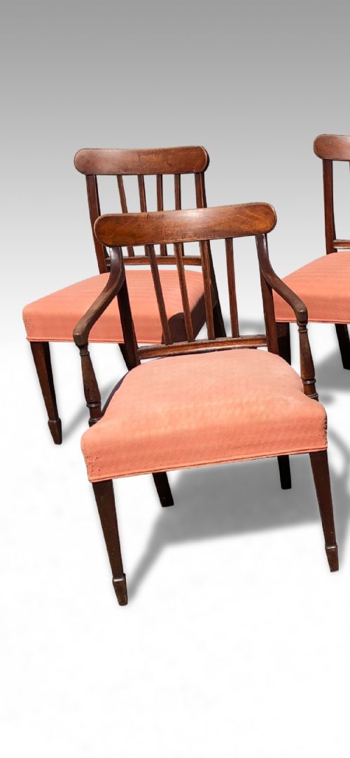 A WONDERFUL VERY HANDSOME SET 62 GEORGE III SHERATON MAHOGANY DINING CHAIRS - ADDITIONAL PHOTO 4