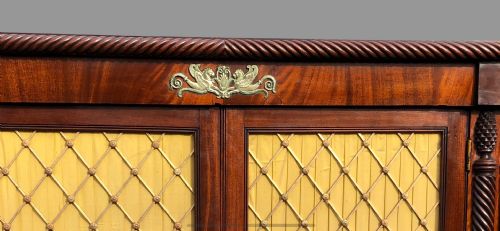 A FINE REGENCY IRISH PROBABLY CORK MAHOGANY SIDE CABINET - ADDITIONAL PHOTO 1
