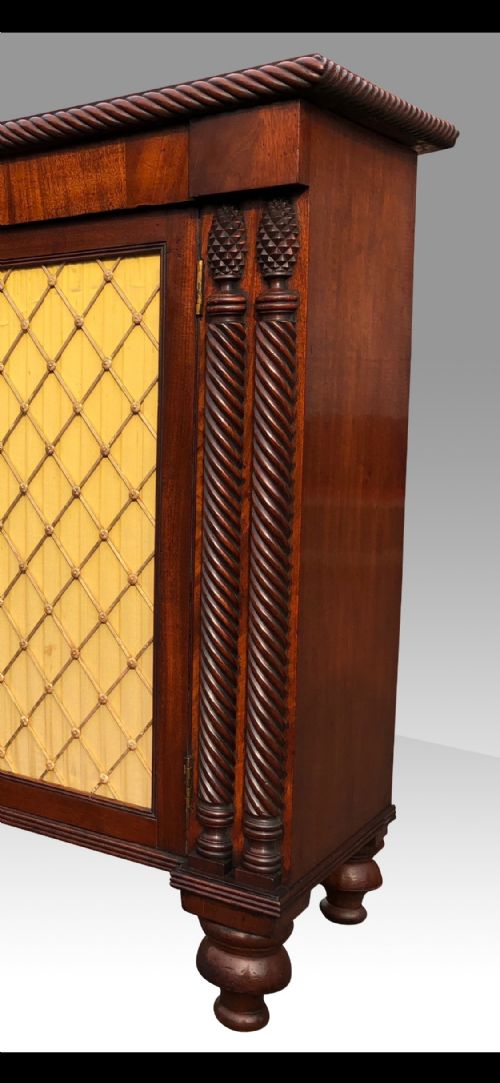 A FINE REGENCY IRISH PROBABLY CORK MAHOGANY SIDE CABINET - ADDITIONAL PHOTO 2