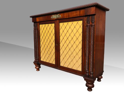 A FINE REGENCY IRISH PROBABLY CORK MAHOGANY SIDE CABINET - ADDITIONAL PHOTO 7
