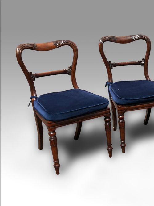 A SUPERB SET OF 6 WILLIAM IV ROSEWOOD DINING CHAIRS ATTRIBUTED TO GILLOWS - ADDITIONAL PHOTO 2