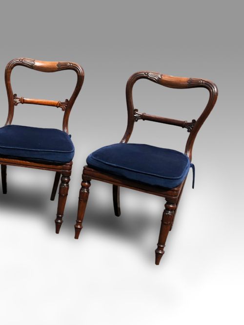 A SUPERB SET OF 6 WILLIAM IV ROSEWOOD DINING CHAIRS ATTRIBUTED TO GILLOWS - ADDITIONAL PHOTO 5